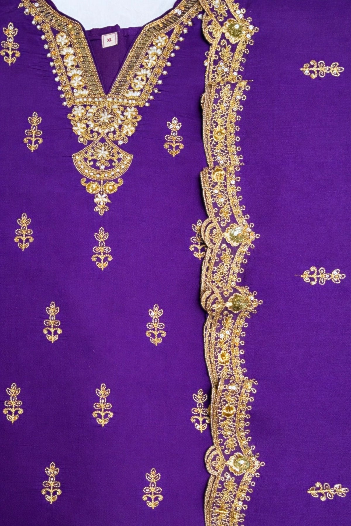 Purple Gold-3 Piece Suit Set