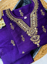 Purple Gold-3 Piece Suit Set