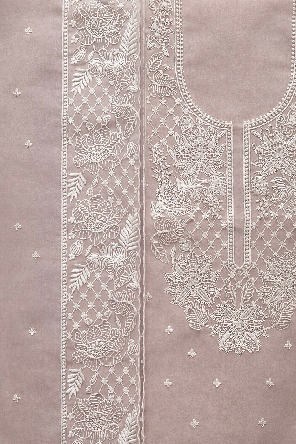 Beige White-3 Piece Suit Set