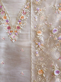 Ivory Blossom-3 Piece Suit Set