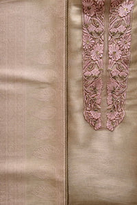 Gold Silk-3 Piece Suit Set