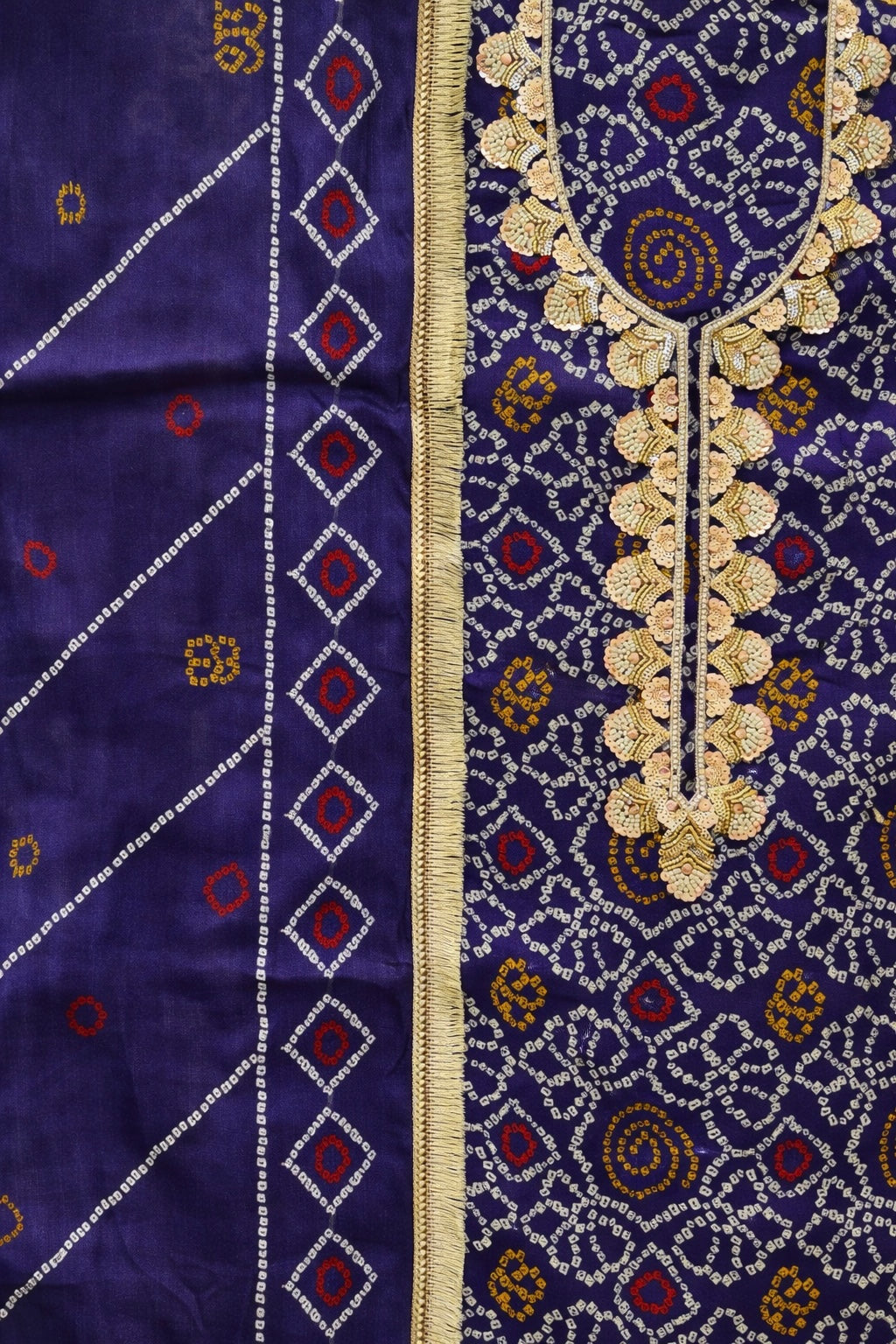 Navy Noor-3 Piece Suit Set