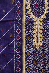 Navy Noor-3 Piece Suit Set