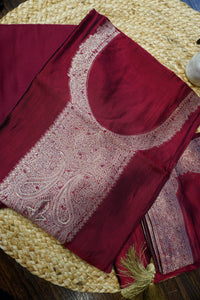 Maroon Silk-3 Piece Suit Set