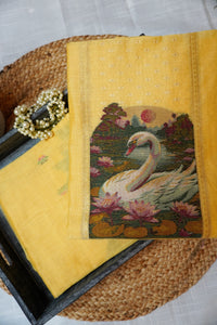 Yellow Swan-3 Piece Suit Set