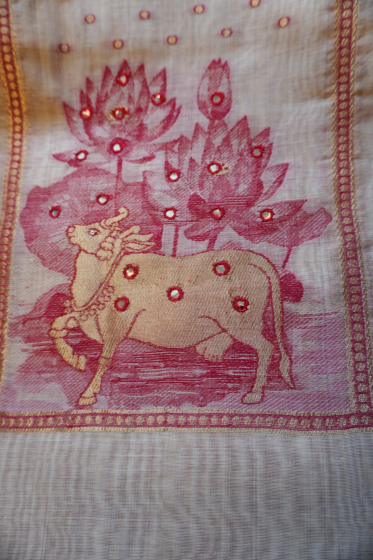 Red Beige-3 Piece Suit Set