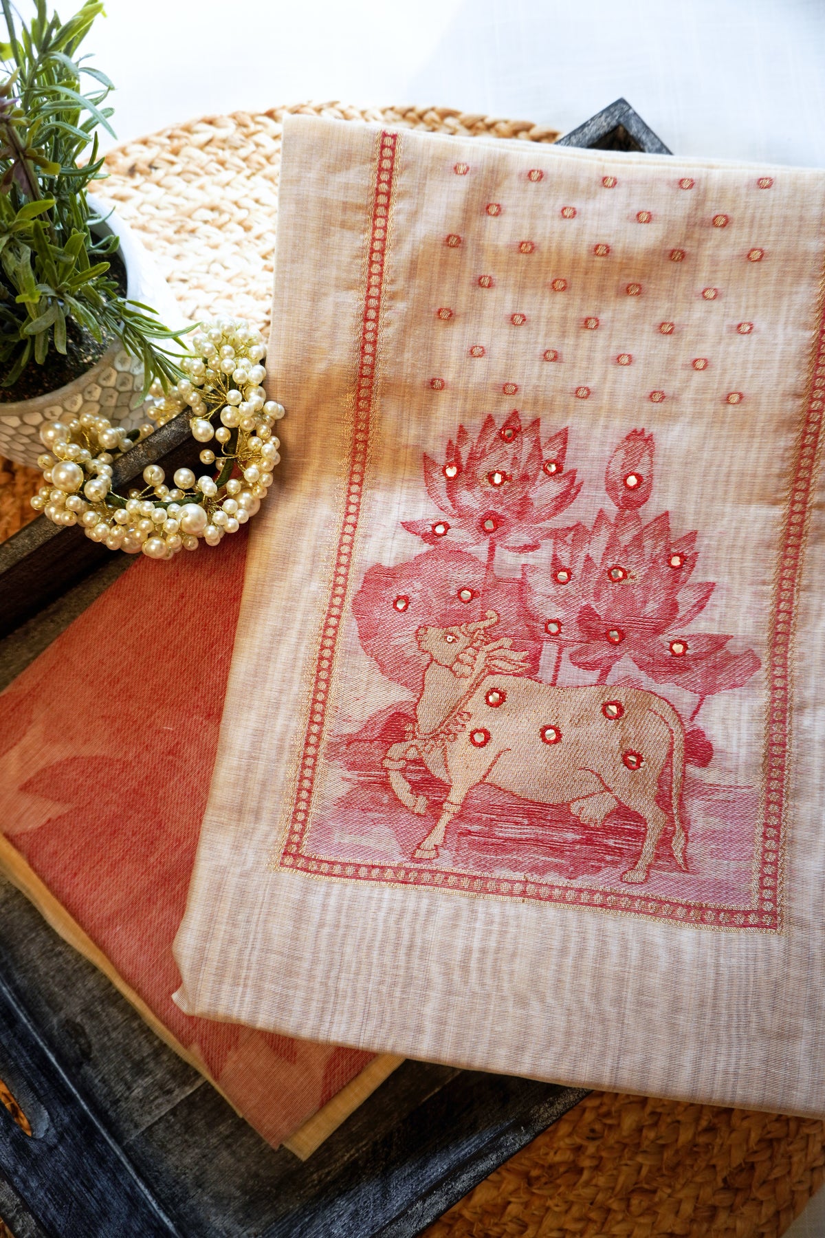 Blue Beige-3 Piece Suit Set