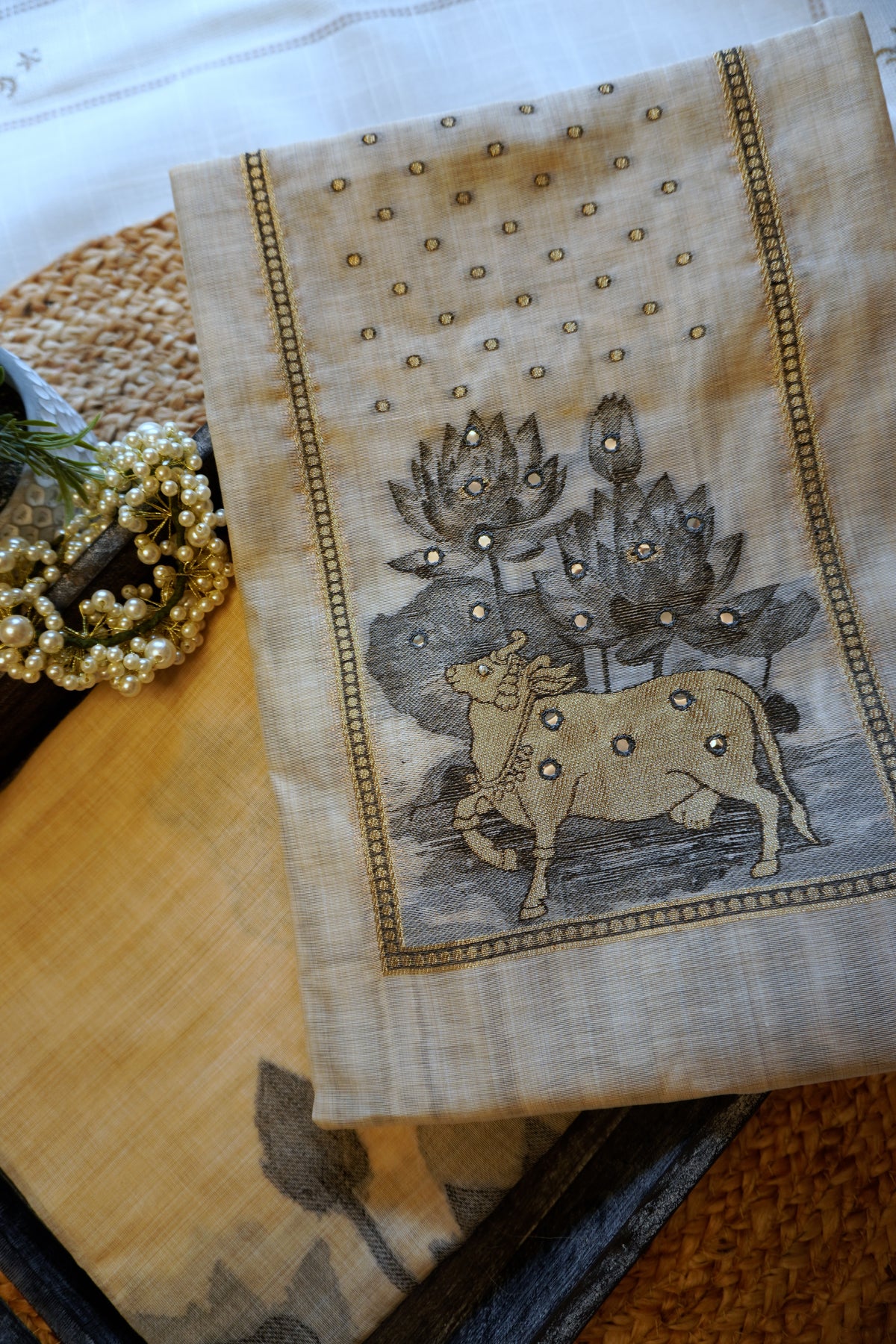 Black Beige-3 Piece Suit Set