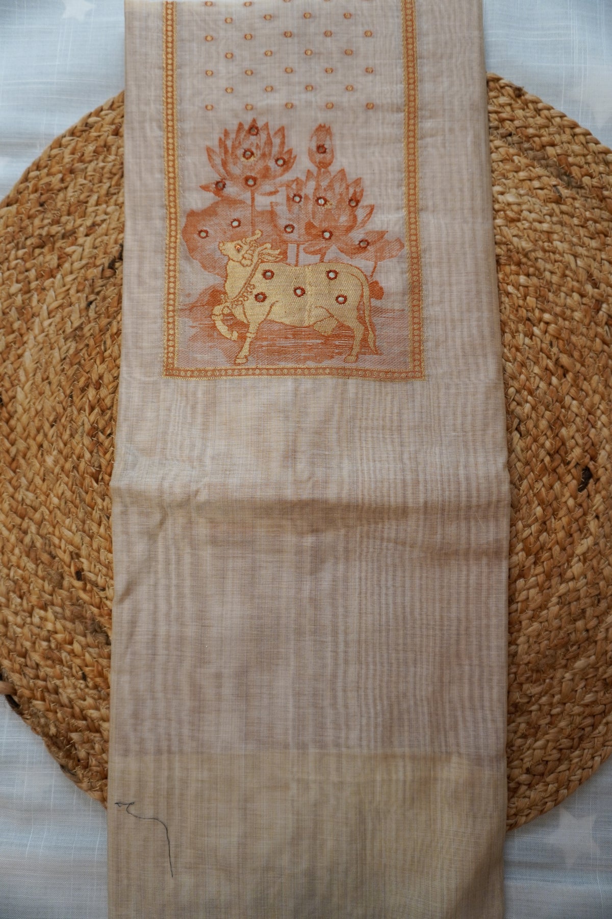 Orange Beige-3 Piece Suit Set