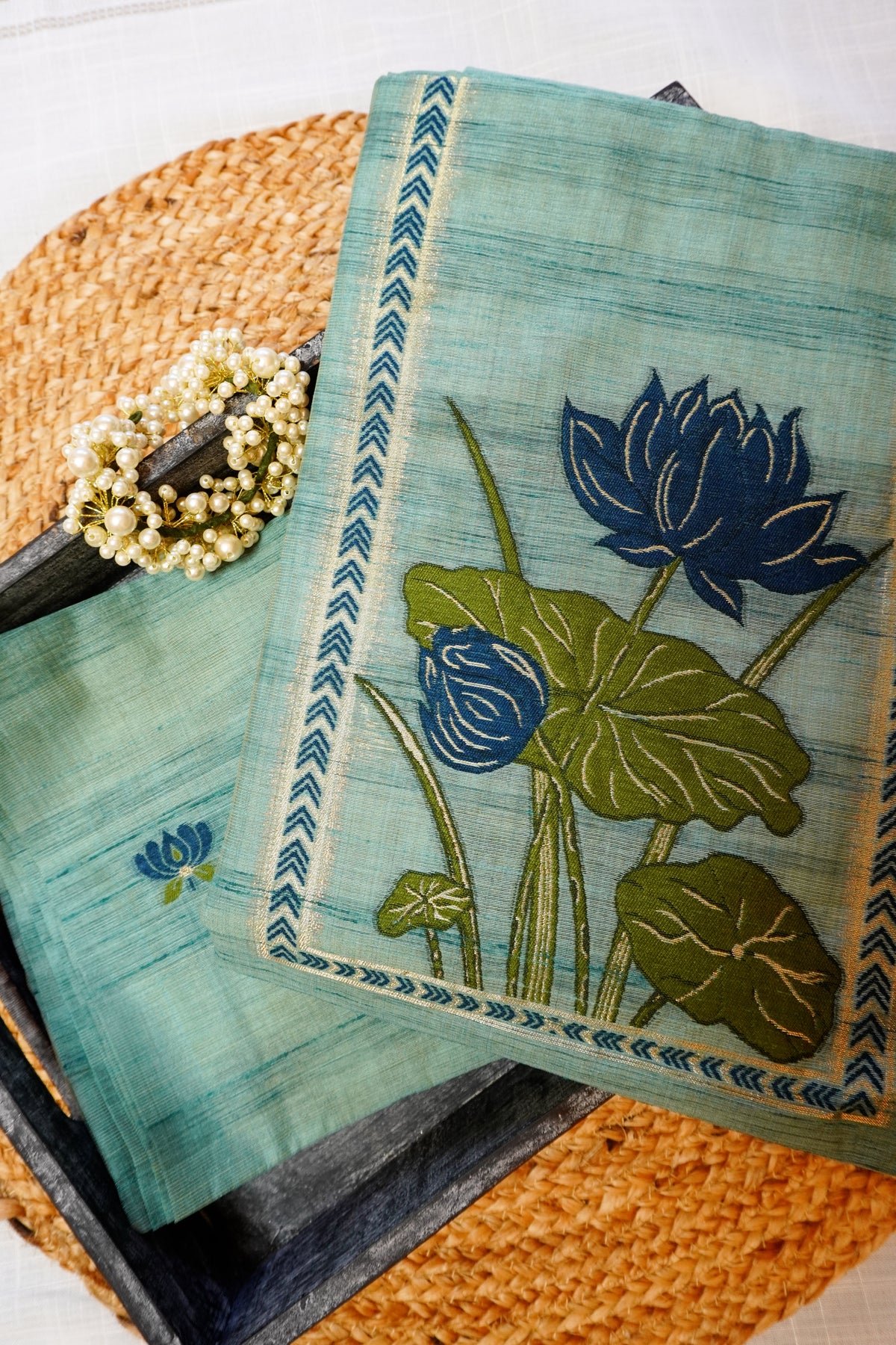 Green Lotus-3 Piece Suit Set