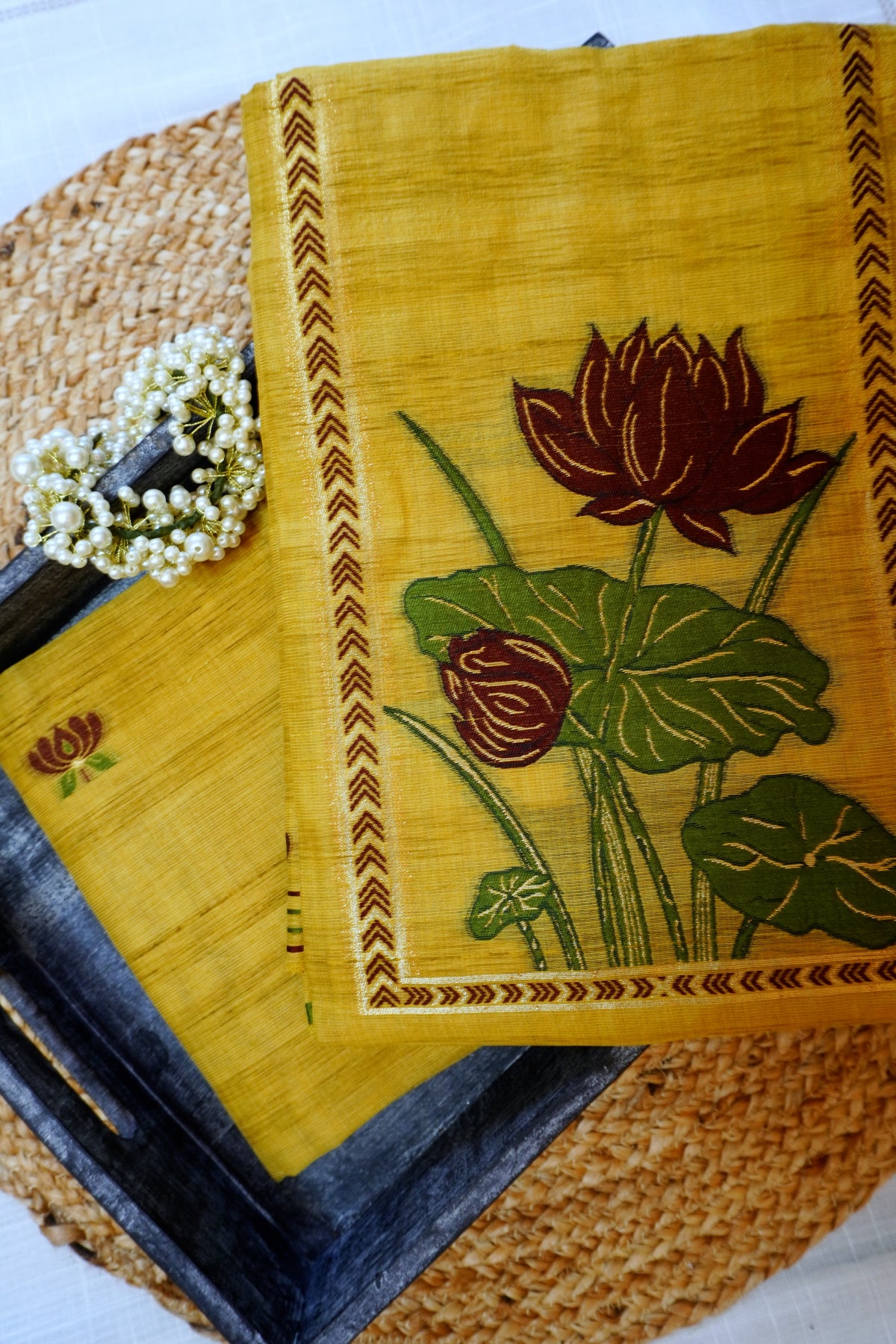 Yellow Lotus-3 Piece Suit Set