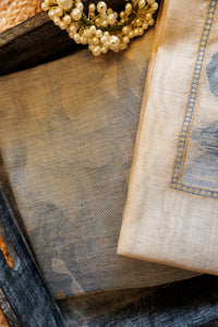 Blue Beige-3 Piece Suit Set