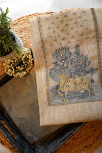 Orange Beige-3 Piece Suit Set