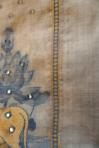 Blue Beige-3 Piece Suit Set