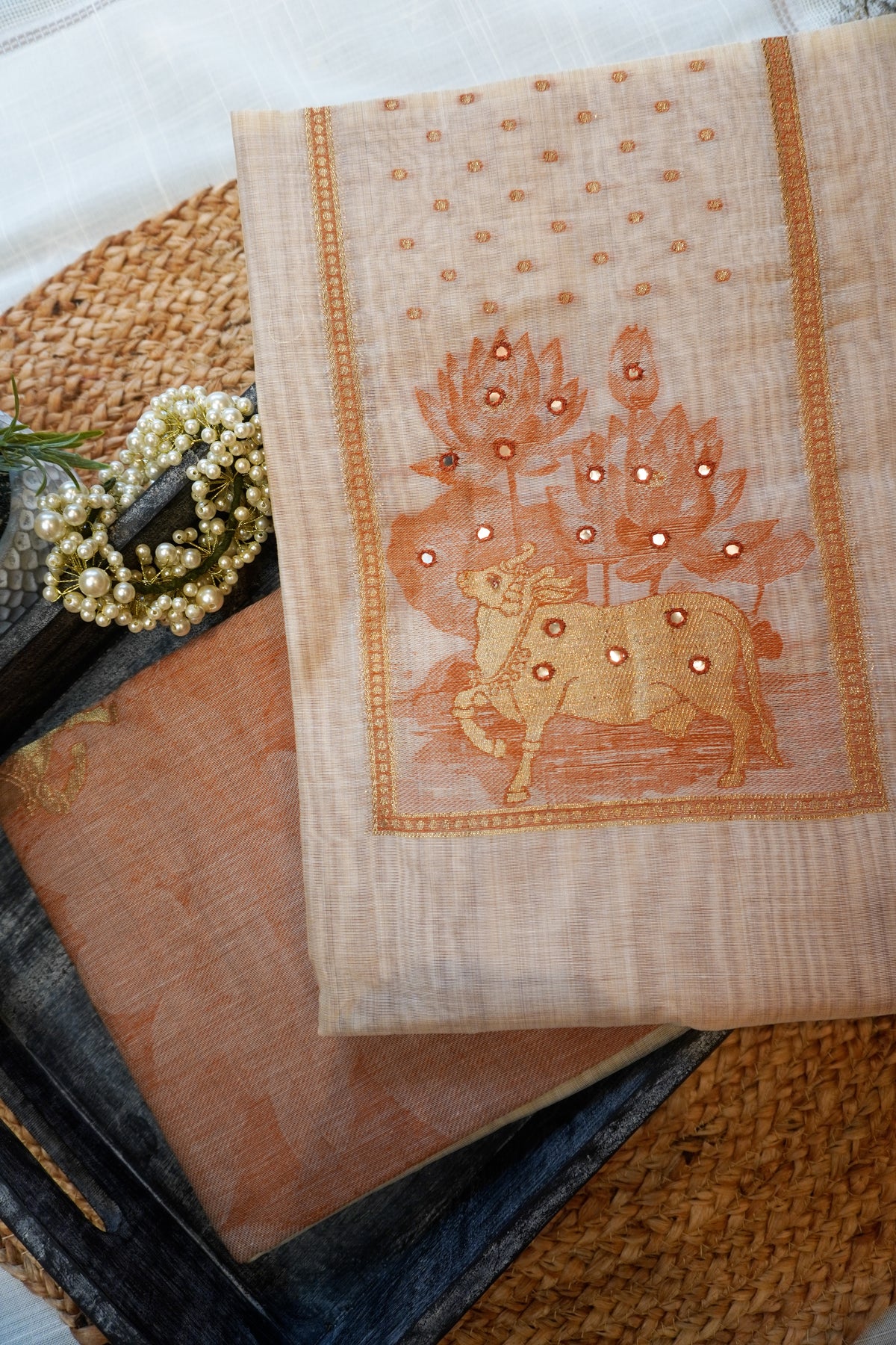 Black Beige-3 Piece Suit Set