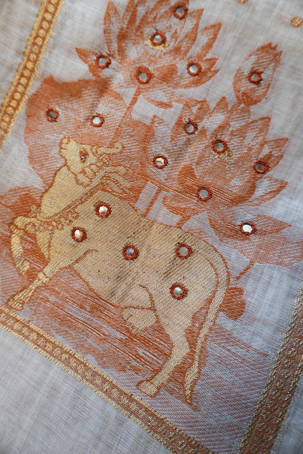 Orange Beige-3 Piece Suit Set