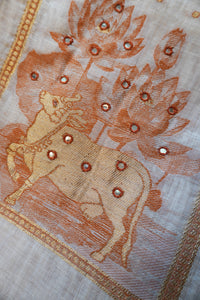 Orange Beige-3 Piece Suit Set