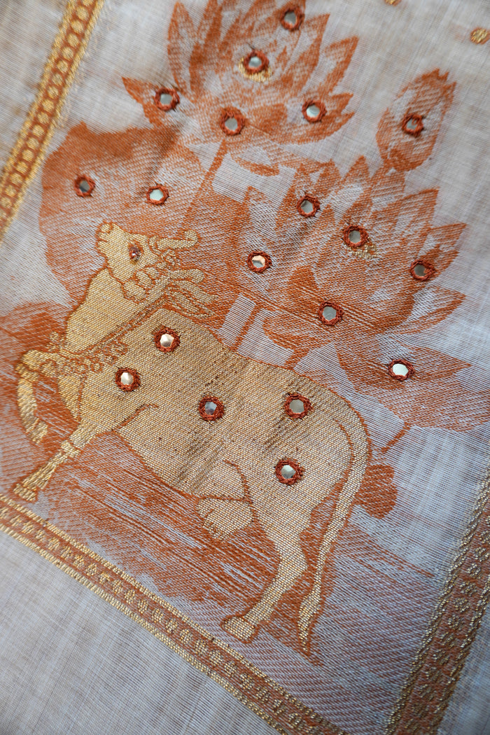 Orange Beige-3 Piece Suit Set