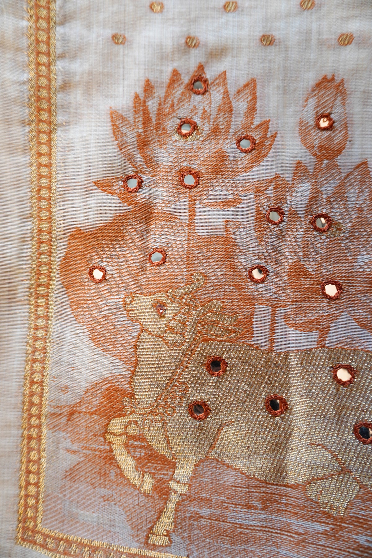 Orange Beige-3 Piece Suit Set