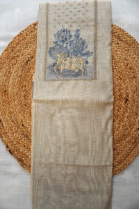 Blue Beige-3 Piece Suit Set