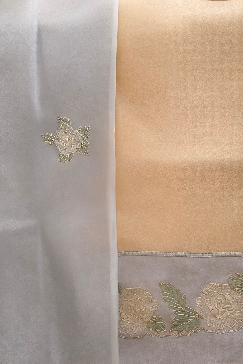 Paste Blue& Beige-3 Piece Suit Set