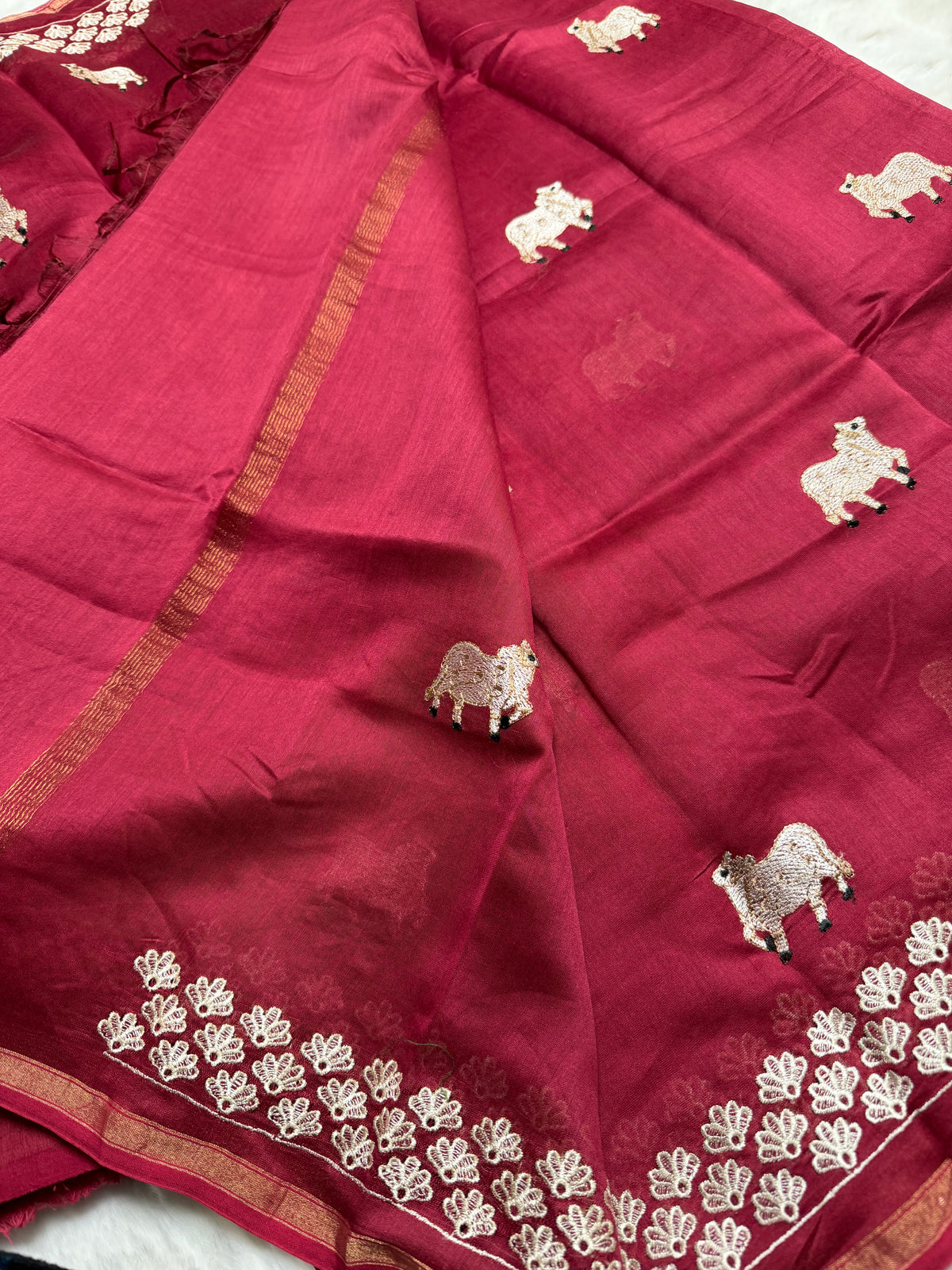 Mehroon Mul-3 Piece Suit Set