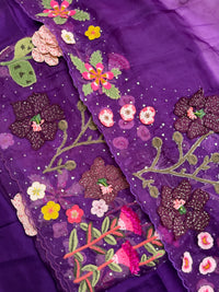 Purple Floral-3 Piece Suit Set