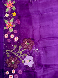 Purple Floral-3 Piece Suit Set