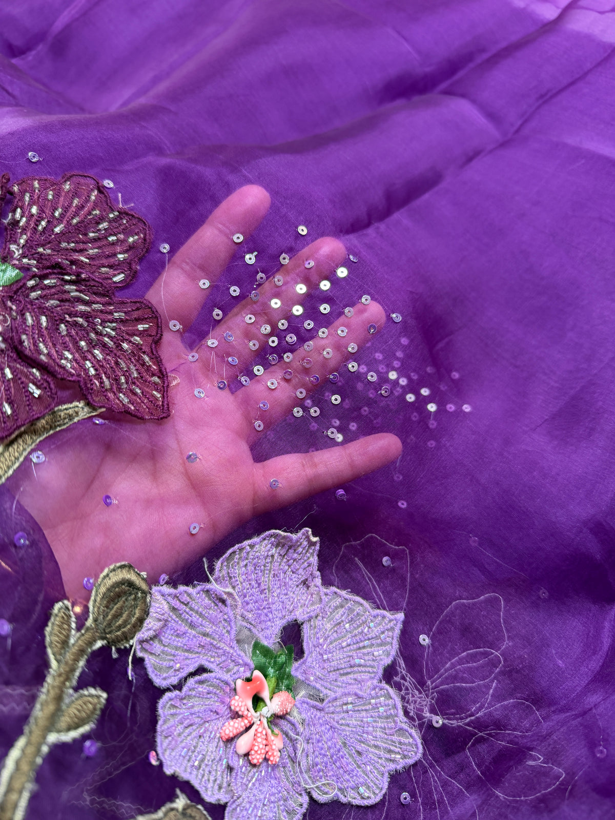 Purple Floral-3 Piece Suit Set