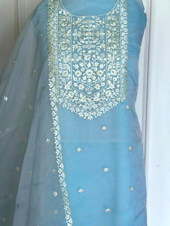 Powder Blue- 3 Piece Suit Set