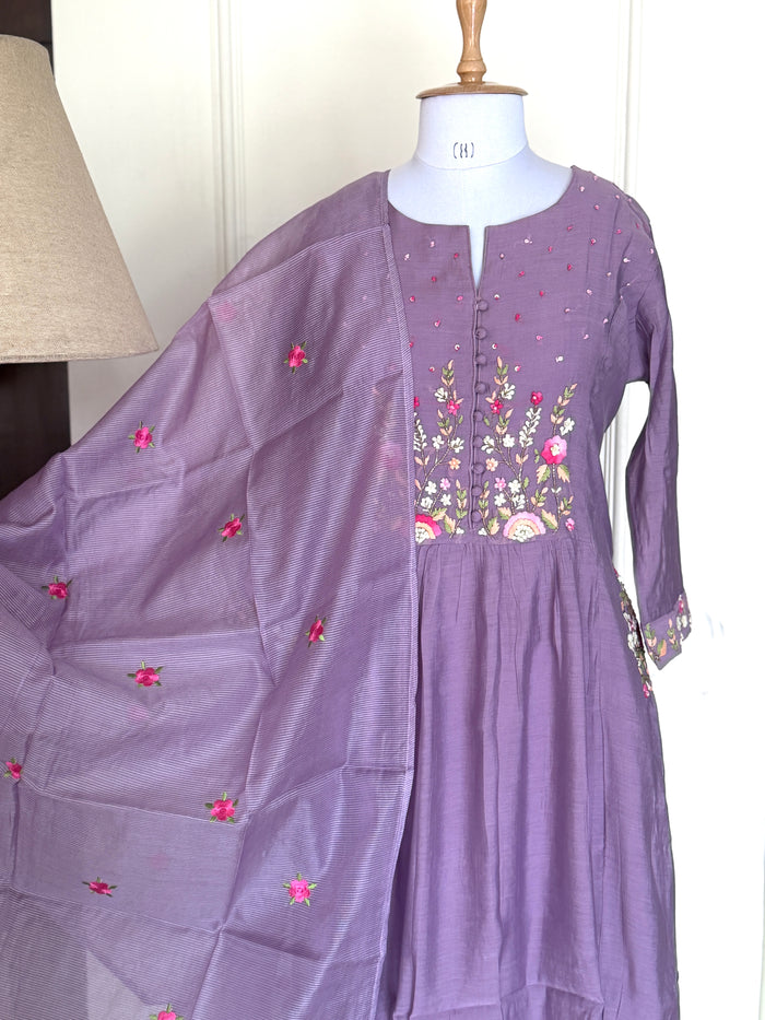 Purple Peony-3 Piece Suit Set
