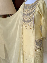 Cremish Gold-3 Piece Suit Set