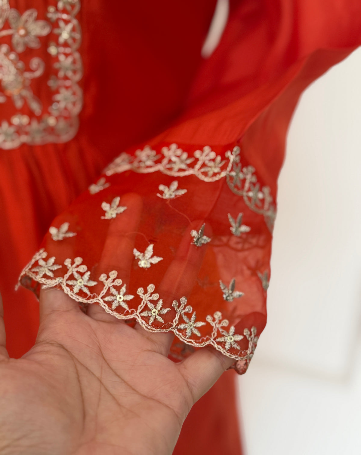 Orange Aura-3 Piece Suit Set