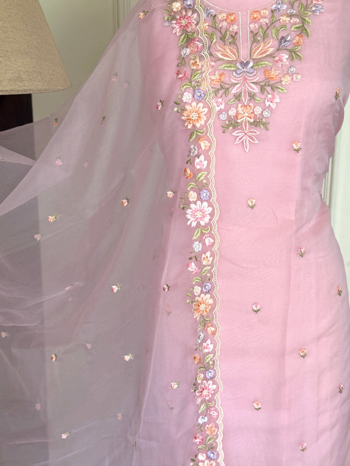 Pink Floral-3 Piece Suit Set