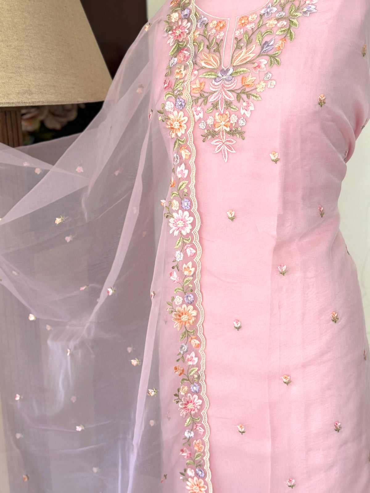 Pink Floral-3 Piece Suit Set