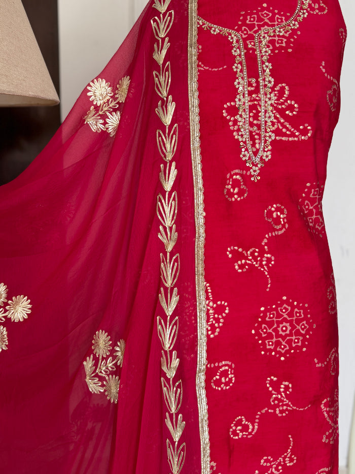 Laal Kali-3 Piece Suit Set