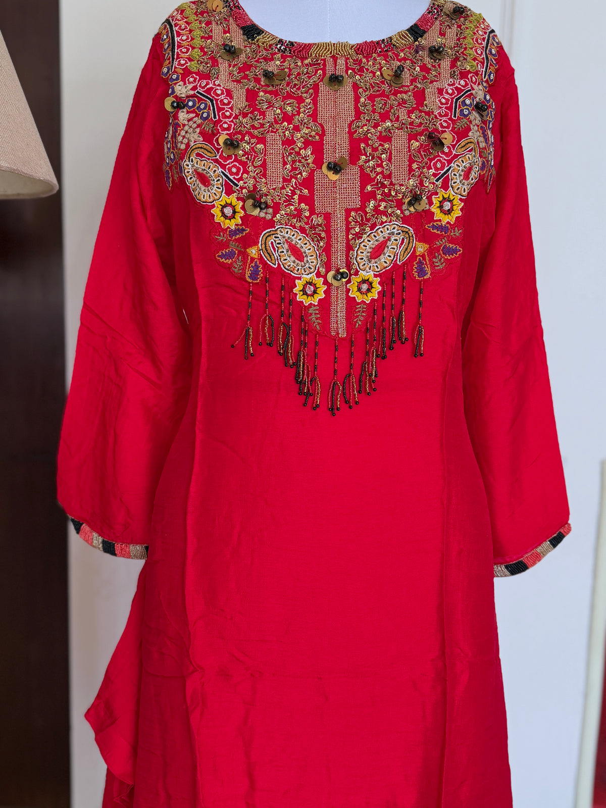 Red Roman-3 Piece Suit Set