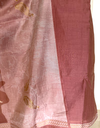 Old Rose Jamdani- 3 Piece Suit