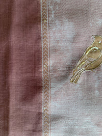 Old Rose Jamdani- 3 Piece Suit