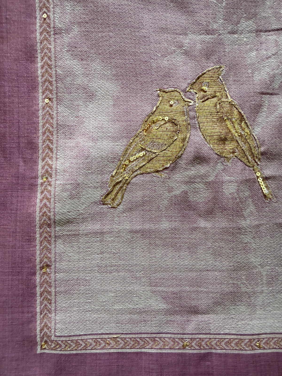 Plum Jamdani- 3 Piece Suit Set