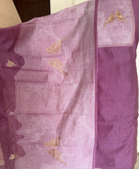 Plum Jamdani- 3 Piece Suit Set