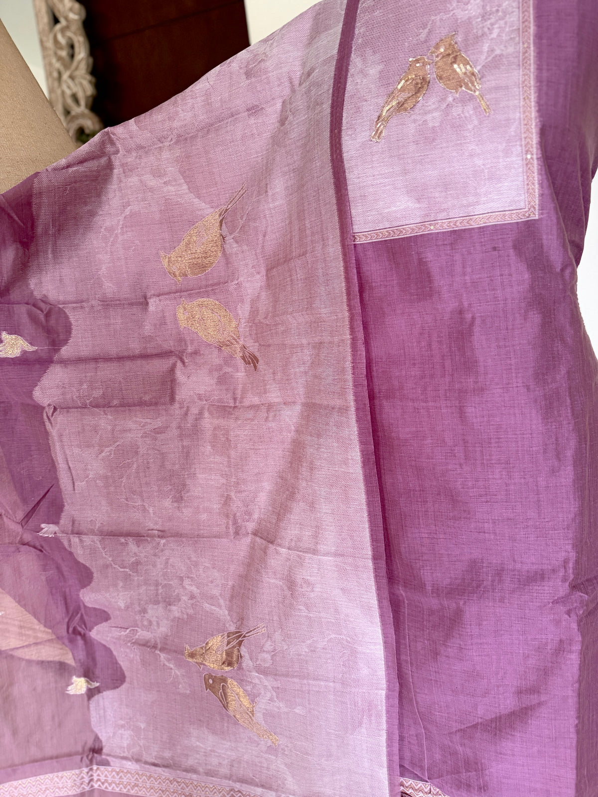 Plum Jamdani- 3 Piece Suit Set