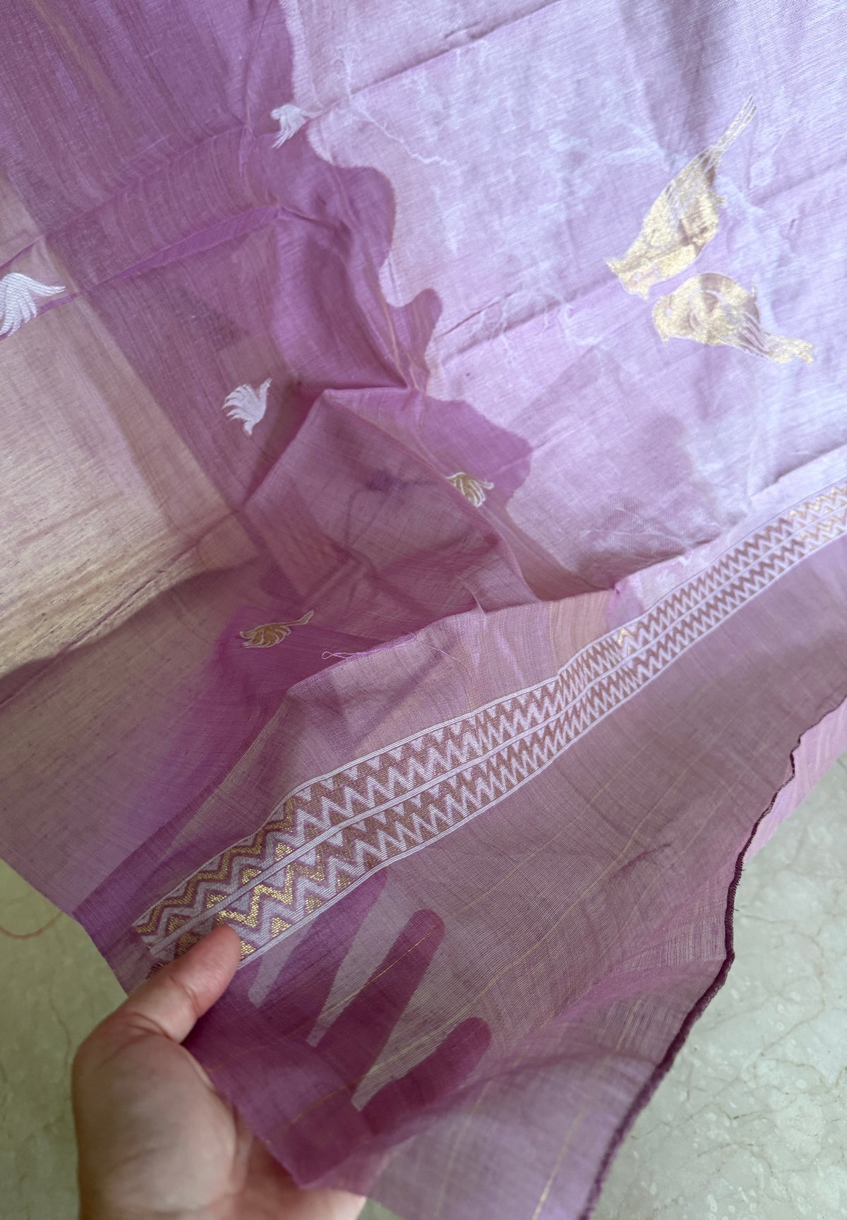 Plum Jamdani- 3 Piece Suit Set