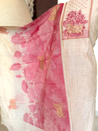 Red Beige-3 Piece Suit Set