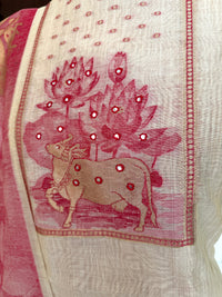 Red Beige-3 Piece Suit Set