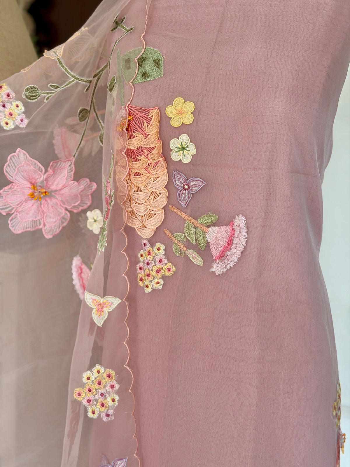 Pinkish Mauve Pastel-3 Piece Suit Set