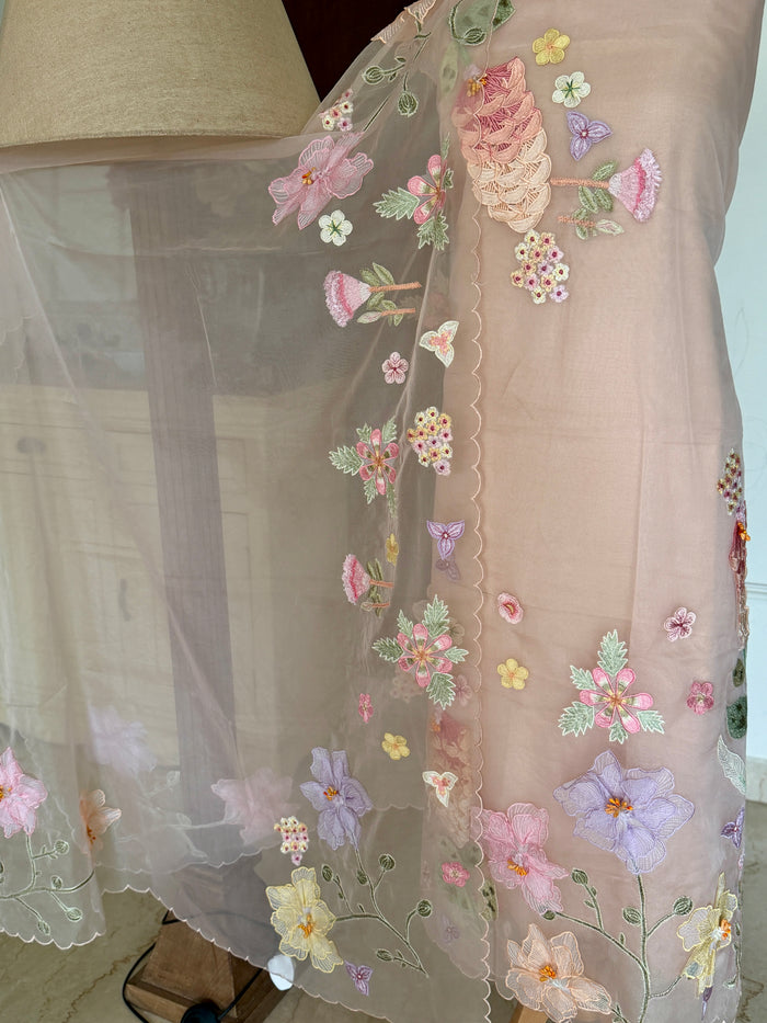 Beige Pastel-3 Piece Suit Set