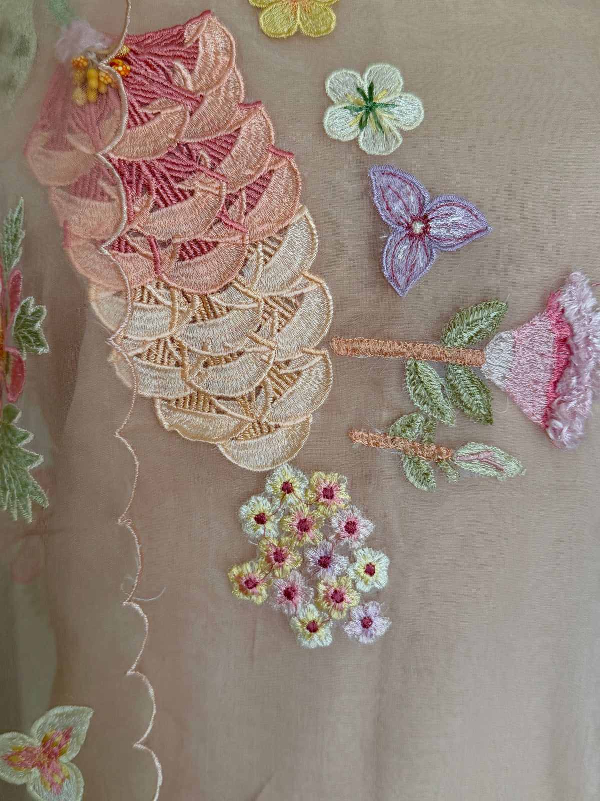 Beige Pastel-3 Piece Suit Set