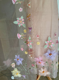 Beige Pastel-3 Piece Suit Set