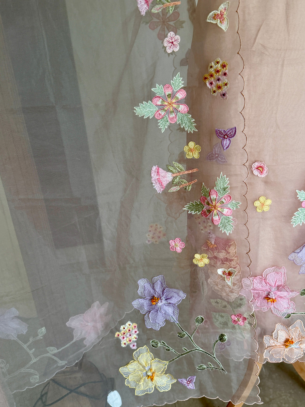 Beige Pastel-3 Piece Suit Set